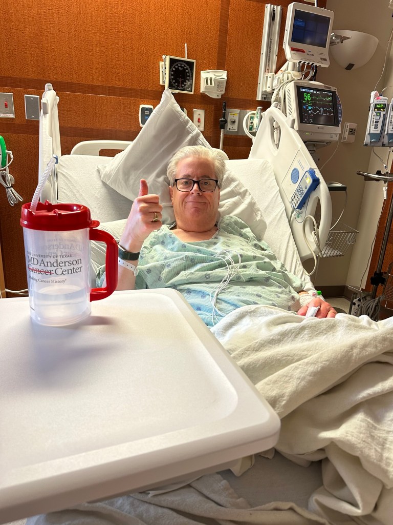 In the hospital after my first MOGA infusion