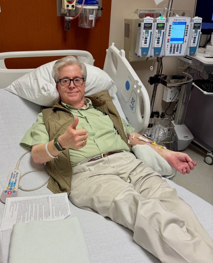 Receiving my first MOGA infusion